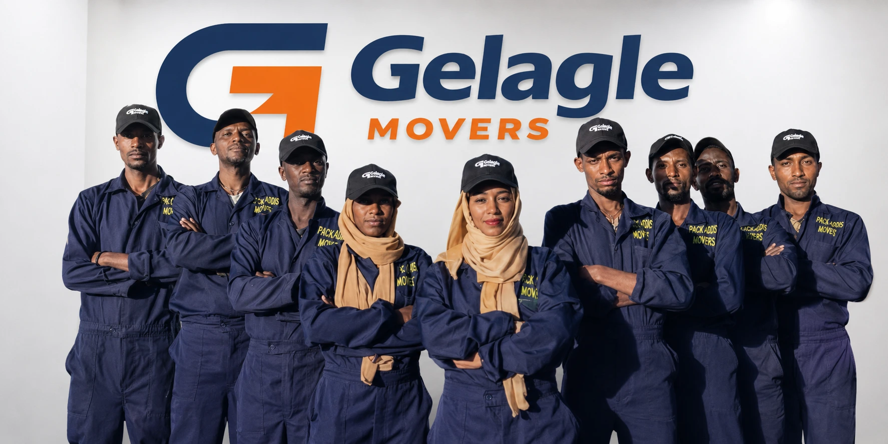 Gelagle Movers team close-up – moving company Addis Ababa