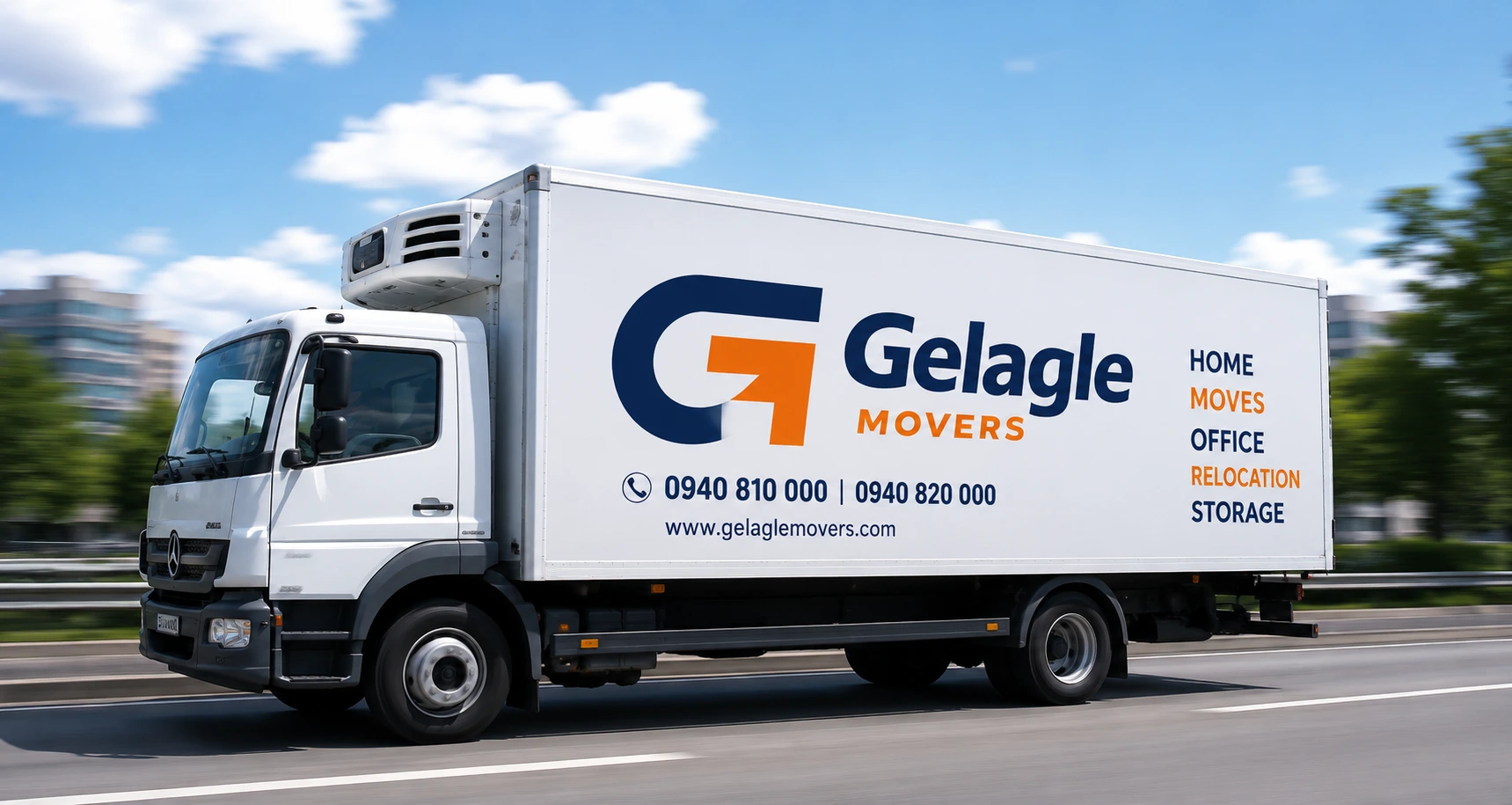 Gelagle Movers truck – professional moving company in Addis Ababa